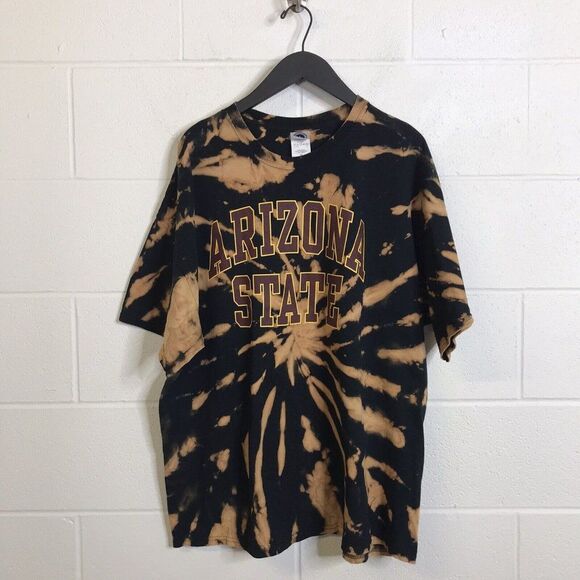 New Agenda by Perrin T-Shirt Size 2XL Arizona State Black Tie Dye - Picture 1 of 11